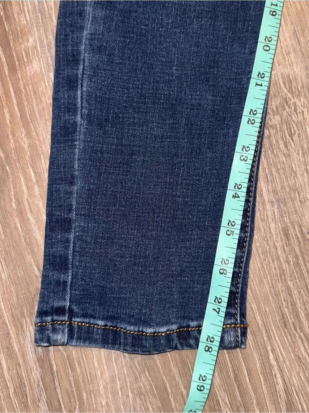 Machine Dark Blue Distressed busted skinny Denim Overalls 27